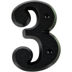 Centrale brico chiffre 3 en zamak mat h. 8 x l. 4. 5 cm