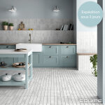 Nais - fa�ence effet zellige argile 10x10 (0, 5m2) ice - les carreaux de jean