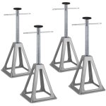 Chandelle crics de levage support de caravane - r�glable 28 � 43 cm - maximale de 1000 kg - pour rv, ...