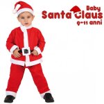 Natalisation pour les enfants 9 - 11 ans costume + cappello babbo natale rosso