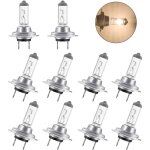 Naxunnn - 10pcs ampoule halogne led 12v h7 55w, durable ampoule blanche chaude feux de route / feux de ...