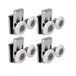 Naxunnn - roulettes de porte de douche, 23 mm roues de porte de douche en haut ou en bas
