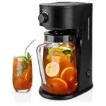 Nedis - machine � caf� glac� et th�i�re glac�e filtre caf� 2, 5 l 6 tasses noir