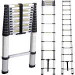 Need ? �chelle t�lescopique en aluminium 3, 8 m ? capacit� de charge 150 kg ? normes de s�curit� en131, ...