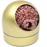 Nettoyant pour pannes � souder, �ponge en laiton m�tallique avec support, fil de nettoyage pour pannes ...