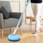Nettoyeur de sol rotatif rotatif avec rotation � 180 degr�s, appareil de nettoyage pratique pour tapis ...