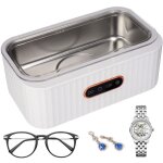 Nettoyeur ultrasons, nettoyeur ultrasons lunettes 45 khz avec 4 modes, 400ml ultrasonic cleaner, acier ...