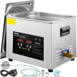 Nettoyeur a ultrasons numerique 15 l, chauffage 600 w, ultrasons 360 w, bac ultrasons avec chauffage ...