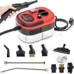 Nettoyeurs � vapeur 2500 w, nettoyeur de tapis � vapeur avec r�servoir d'eau de 1200 ml, chauffage rapide ...