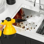 Nettoyeur vapeur avec 6 accessoires, aspirateur vapeur, 350 ml r�servoir d'eau, nettoyeur vapeur portable ...