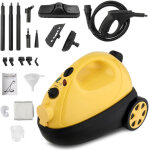Nettoyeur vapeur multifonction vsc28b avec 19 accessoires, r�servoir 1. 2l, balai vapeur portable 1500w ...