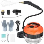 Nettoyeur vapeur, puissant nettoyeur vapeur domestique 2500 w 6 vitesses, machine de nettoyage vapeur ...