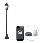 New haven - led dimmable lampadaire variateur inclus - 1 lumi�re - � 17. 1 cm - noir - classique / antique ...