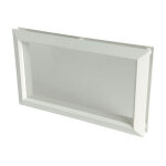 Nicoll - hublot dcoratif rectangulaire 380x225 vitre incolore
