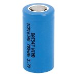 Pile rechargeable 700ma 3, 7v lc16340 nimo 16x34mm