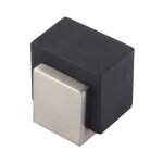 Bute de porte adhsive et  visser avec finition look inox. dimensions: 30x31x32 mm - talla