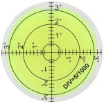 Niveau � bulle 60mm, mini niveau � bulle ronde de poche pour camping car, caravanes, tr�pied, phonographe ...