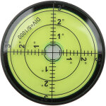 Niveau � bulle circulaire m�tallique 60x12mm haute pr�cision, r�sistant aux chocs et durable