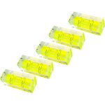 Niveau � bulle, paquet de 5, 15 x 15 x 40 mm, niveau � bulle de pr�cision avec bulle d'air, mini niveau ...