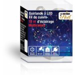 Ose - guirlande lumineuse led fil cuivre lectrique - 10 mtres - multicolore