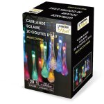 Guirlande solaire gouttes d'eau multicolore - 6. 8 m�tres - size / color