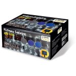 Rideau solaire lumineux � led anim� 5 fonctions 200 x 200 cm - - bleu