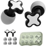 Noir , bouchons d'oreille en silicone pour dormir, bouchons d'oreille en silicone isolation acoustique ...