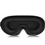 Noir masque de sommeil pour homme femme 3d masque de nuit avec sangle r�glable pour dormeurs lat�raux ...