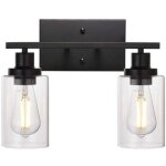 Noir vanit� lumi�re verre abat - jour applique murale style vintage int�rieur appliques murales pour ...
