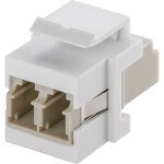 Nom : coupleur fibre optique lc duplex pour boitier r�seau type keystone