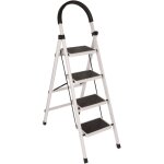 Norcks - escabeau, �chelle pliante 4 marches, escabeau portable , �tag�re de rangement multifonctionnelle, ...