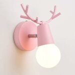Nordique moderne conception r�glable cerf antlers forme applique murale en fer forg� chambre de lecture ...