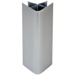 Nordlinger pro lot de 4 profils de finition ajustables pour menuiserie gris alu