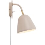 Nordlux - applique murale fleur 15 m�tal beige, h. 26. 4 - ip20 - e14 / int�rieur