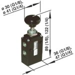 Norgren - imi vanne pneumatique � commande m�canique 03040402 mat�riau du bo�tier aluminium 1 pc(s) s69233 ...