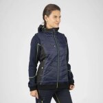 North ways - doudoune sans manche femme - nine worth - constance 1575 marine / jaune fluo t. m