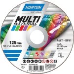 Norton - disque � tron�onner multimat�riaux � 125 �paisseur 1 mm al�sage 22, 2 mm