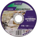 Norton - disque tron�onner plat fin extr�me tous mat�r. 115x1. 6x22