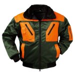 Norway protection - gilet de pilote pour homme rougedorn, taille xl, vert / orange
