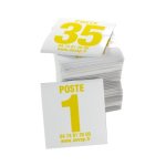 Lot de 35 plaques postes de chasse - jaune - 4630069