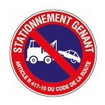 Disque plastique diamtre 30 cm novap stationnement gnant