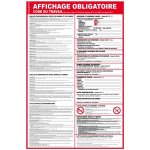 Novap - panneau d'affichage obligatoire du code du travail 400x600mm - 4300832