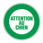Panneau attention au chien - rigide 80mm - 4020020