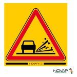 Panneau eco projection de gravillons - rigide 600 x 600mm - 3340976