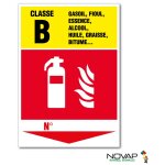 Panneau extincteur classe b - rigide a5 - 4600406 Panneau extincteur classe b - rigide a5 - 4600406