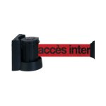 Enrouleur mural avec sangle rouge avec marquage acc�s interdit 5m x 50mm - 2051040