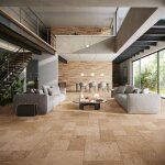 Novoceram - carrelage sol / mur int�rieur effet pierre tiber 30x60 cm - natural rectifi� - v4: variation ...