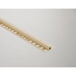 Profil� de finition sol et mur en pvc 12x2500mm ? couleur beige ? joint coextrud� pour absorption des ...