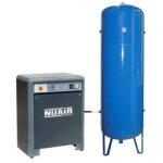 Nu air - compresseur d'air � piston insonoris� marche lente 3 cv 100 l nuair