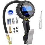 Num�rique manom�tre pneu, haute pr�cis digital jauge de pression de pneus avec pistolet gonflage pour ...